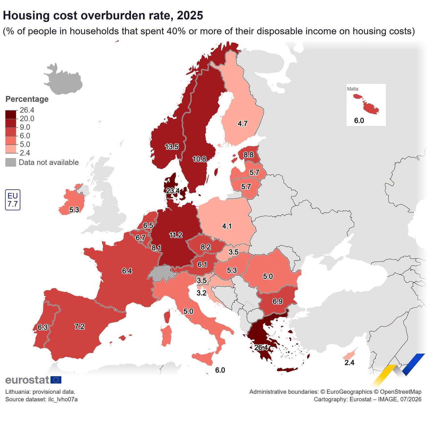 Slovensko míňa na bývanie najmenej v EÚ. Nie je to dobrá správa